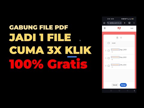 CARA GABUNGKAN FILE PDF JADI 1 FILE PDF GRATIS TANPA SOFTWARE! CUMA 3x KLIK!