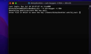 Cara generate SSH Key di MacOS