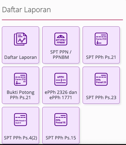 Daftar Laporan